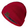 Unisex URGENTMAN Labal Winter Hats Solid Color Knitted Hats For Men