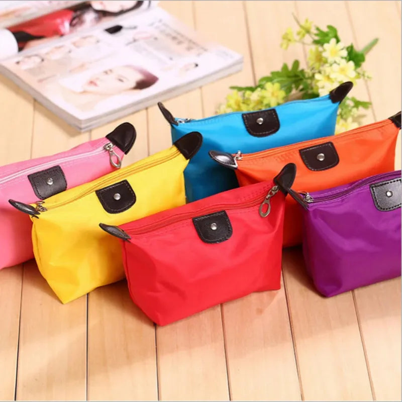Cosmetic Bag For Women Colorful Waterproof Travel Dumpling Storage