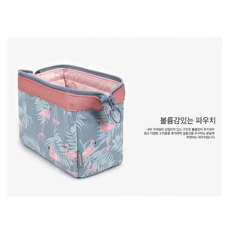 New Fashion Cosmetic Bag Women Waterproof Flamingo Makeup Bags Travel