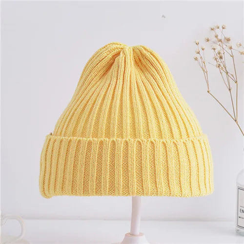 Autumn Winter Baby Hats for Newborn Boys Crochet Bonnet Toddler Girl