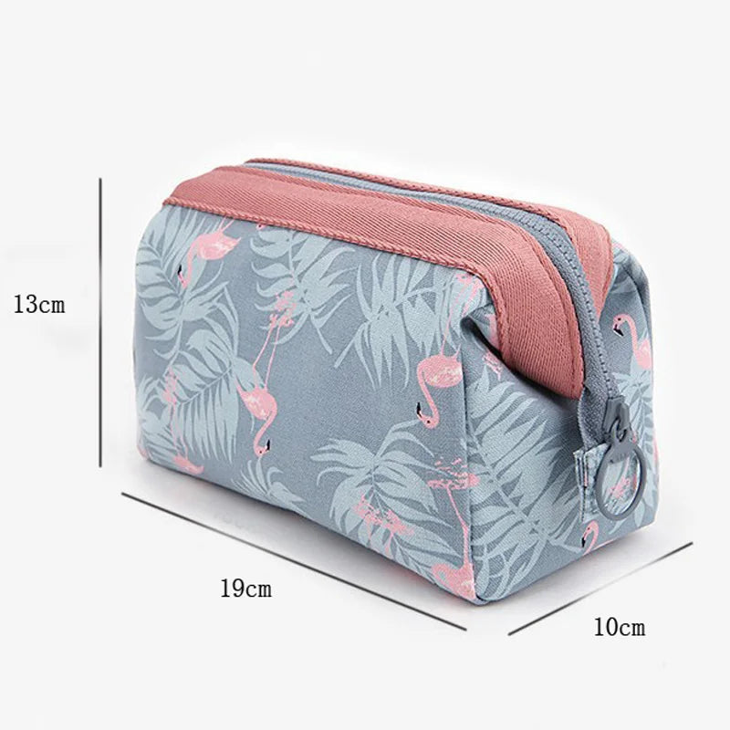 New Fashion Cosmetic Bag Women Waterproof Flamingo Makeup Bags Travel