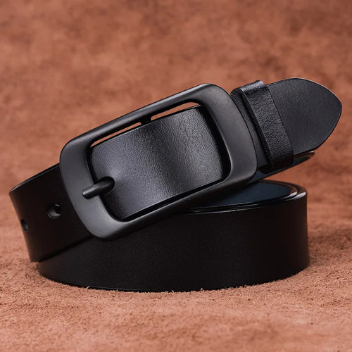 VATLTY Stylish Leather Belt for Women Matte Alloy Buckle Natural
