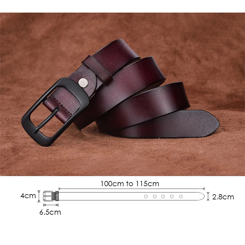 VATLTY Stylish Leather Belt for Women Matte Alloy Buckle Natural