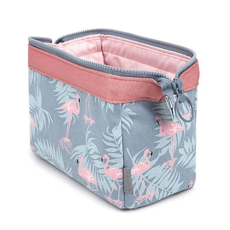 New Fashion Cosmetic Bag Women Waterproof Flamingo Makeup Bags Travel