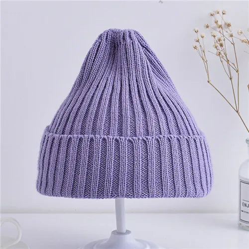 Autumn Winter Baby Hats for Newborn Boys Crochet Bonnet Toddler Girl