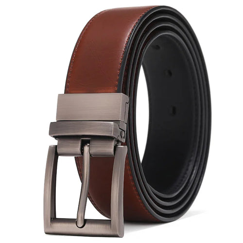 Men Reversible Casual High Quality Belt Man Genuine Leather Belt Male