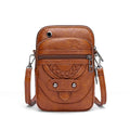 Multi-Functional Soft PU Leather Small Shoulder Bag For Women Vintage