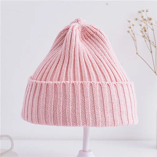 Autumn Winter Baby Hats for Newborn Boys Crochet Bonnet Toddler Girl