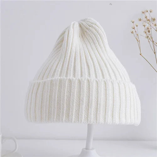 Autumn Winter Baby Hats for Newborn Boys Crochet Bonnet Toddler Girl