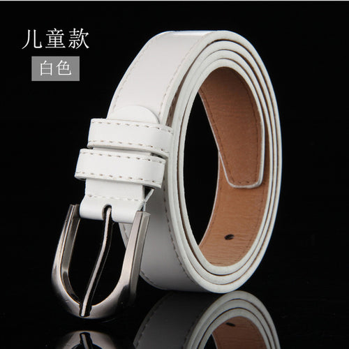 High Quality Children Black Leather Belts For Boys Girls Kids Casual