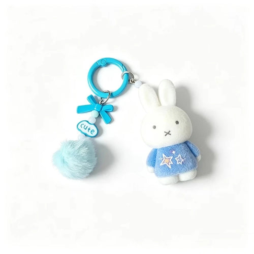 Miffy Cute Creative Fashion Plush Keychain Portable Decorative Rabbit