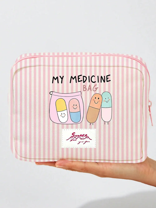 1PC Large Capacity Medicine Bag Travel Portable Medical Bag Home