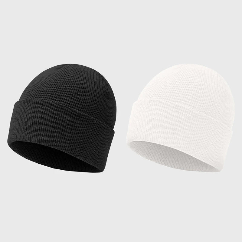 Autumn And Winter Warm Woolen Hat Solid Color Cold-proof Knitted Hat