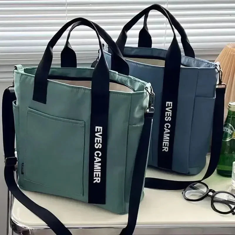 New Casual Tote Large Capacity Shoulder Bag Nylon Waterproof Canvas