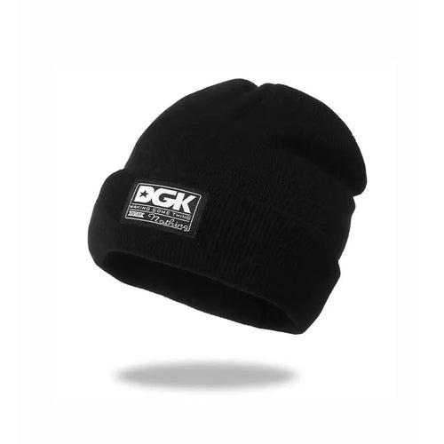 Knitted hat trendy letter pullover cap for men and women, outdoor warm