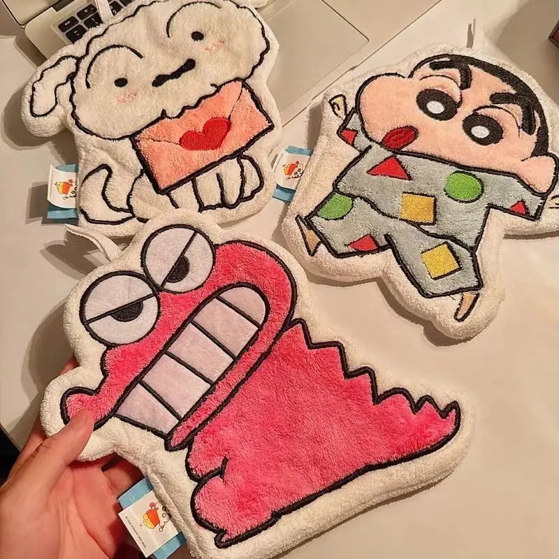 New Crayon Shin-chan Anime Cartoon Hand Towel Cute Hanging Style Super