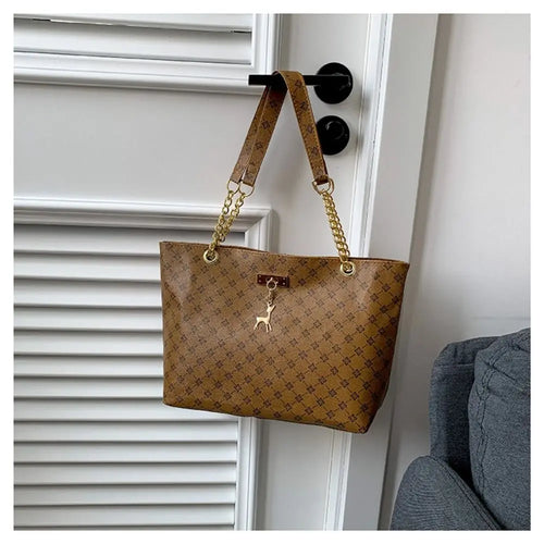 Women Luxury Design Tote Bag Large Capacity Handbag Printing Shoulder