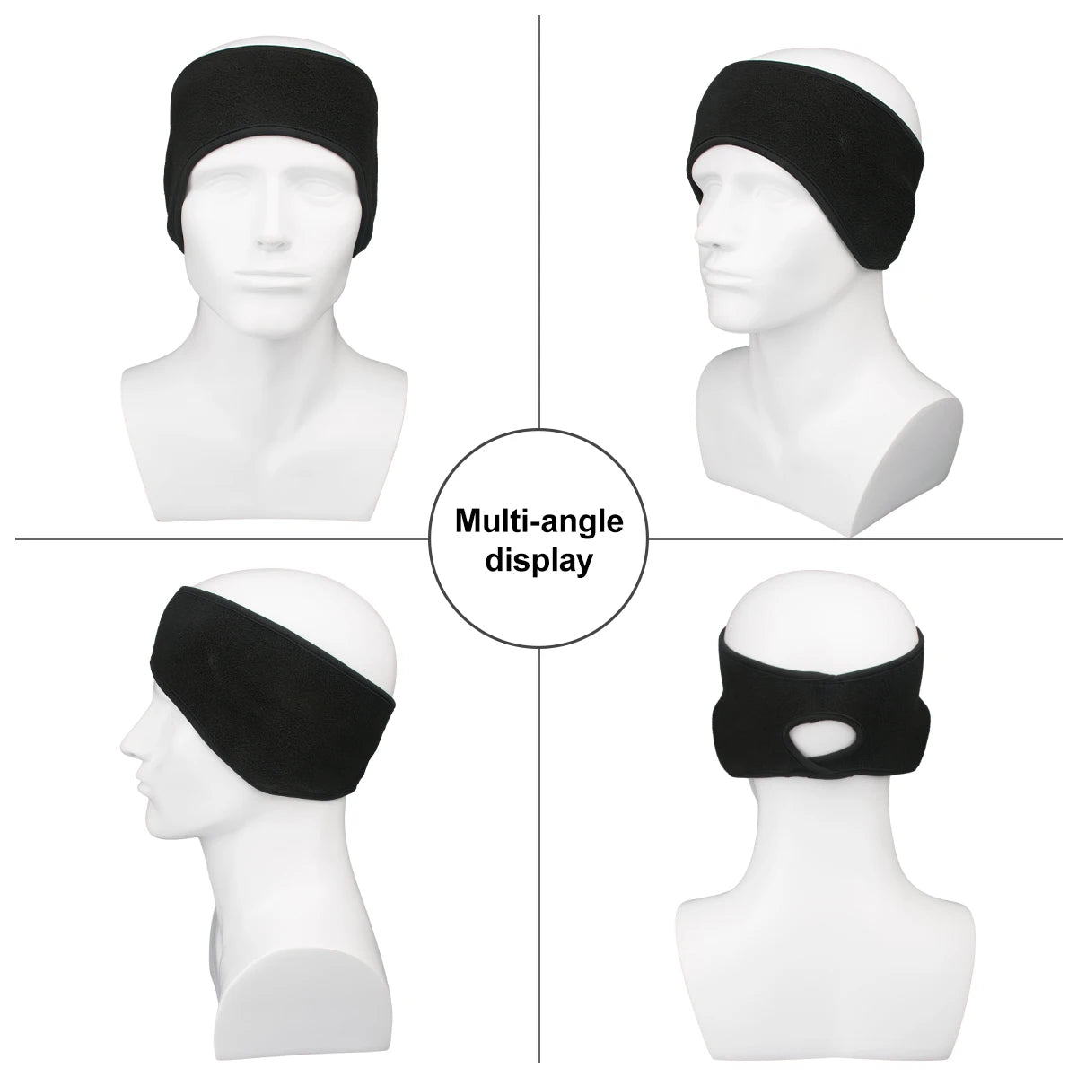 1pc Ponytail Headbands Winter Windproof Ear Warmer Running Headbands