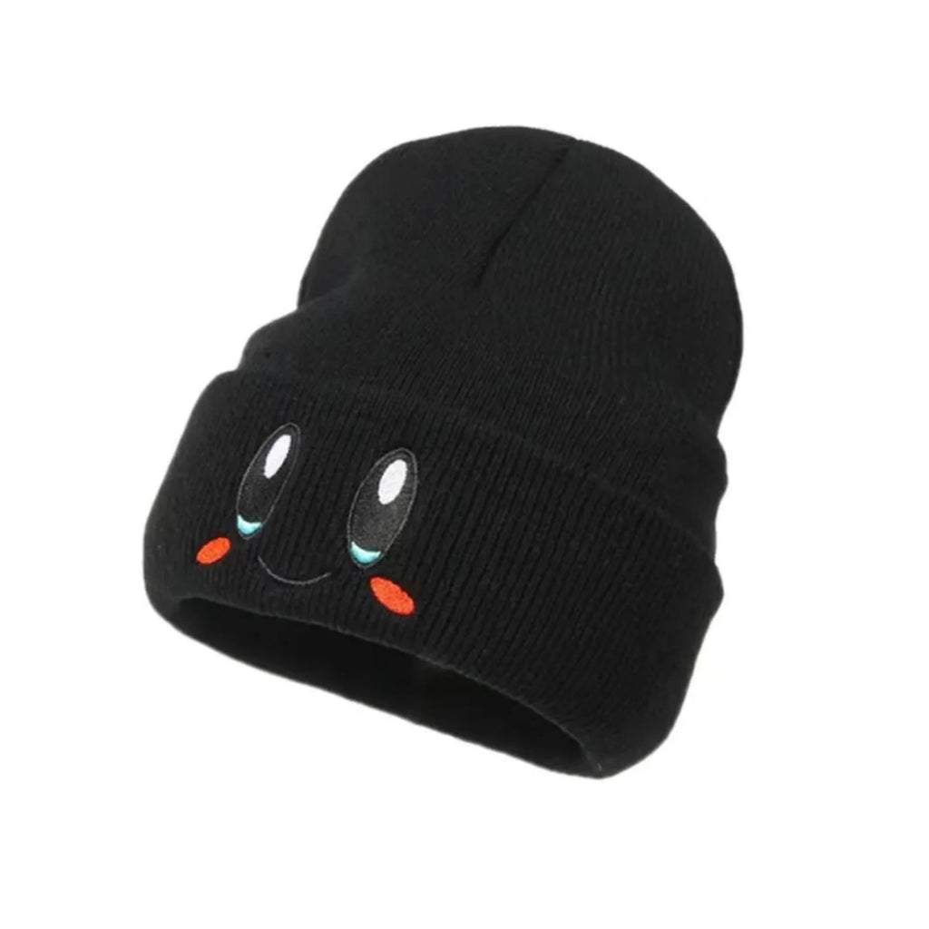 Big Eye Embroidery Elasticity Beanies Women's Cartoon Knitted Skull