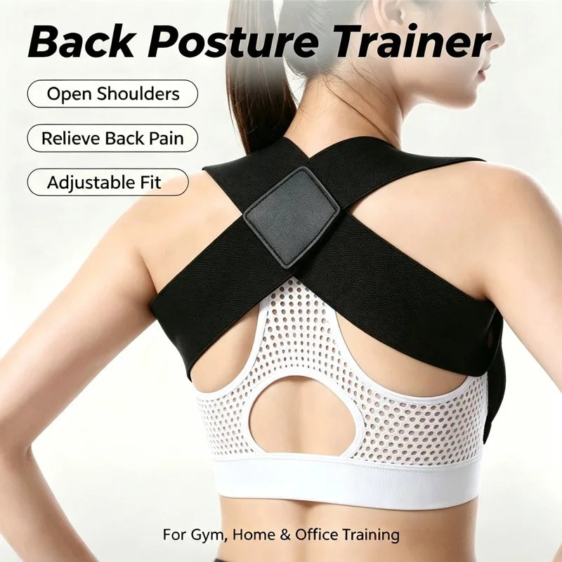 Adjustable Posture Corrector Back Support Belt Elastic Shoulder