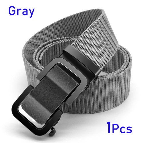Men's Belt Tactical Full Metal Automatic Buckle Waist Belt Nylon