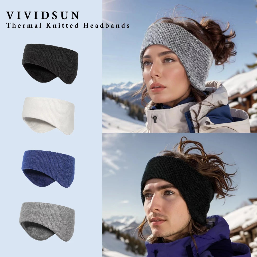 Winter Thermal Double-Deck Knitted Headband Ear Warmer