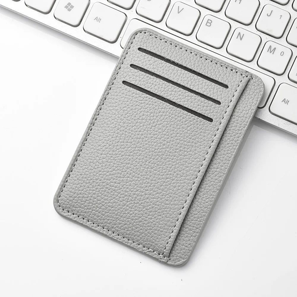 1Pc New Ultra-thin Soft Wallet PU Leather Mini Credit Card Wallet