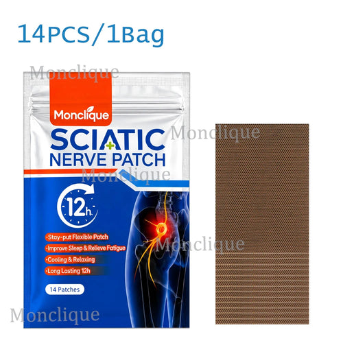 Hip Sciatic Nerve Patch Breathable Buttocks Hot Compress Skin-friendly