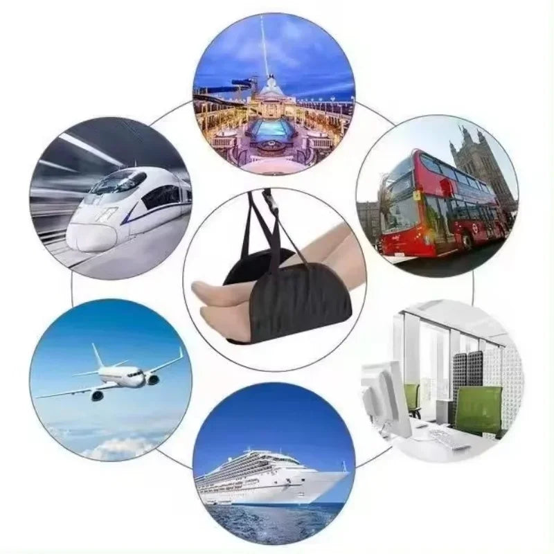 Portable Adjustable Leg Hammock with Comfortable Foot Rest for