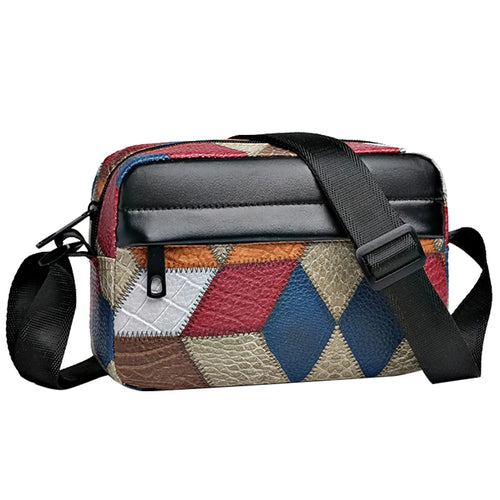 Casual Business Shoulder Bag for Men Pu Leather Messenger Bag Wide
