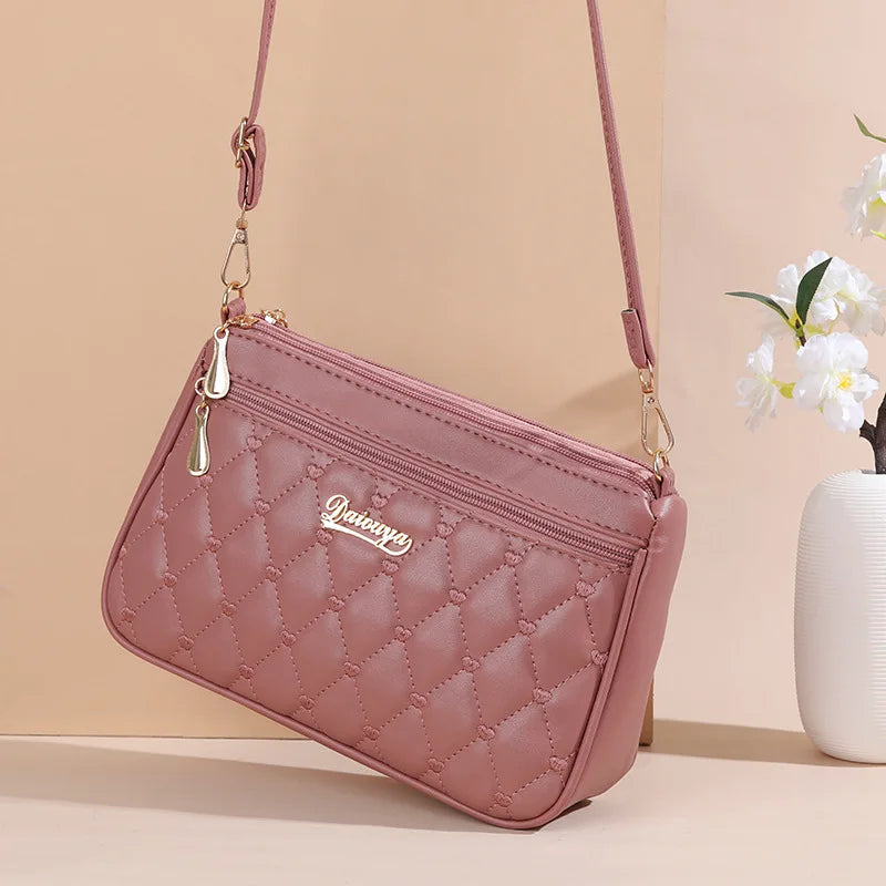 PU Leather Crossbody Bags Zipper New Fashion Shoulder Bag for Women