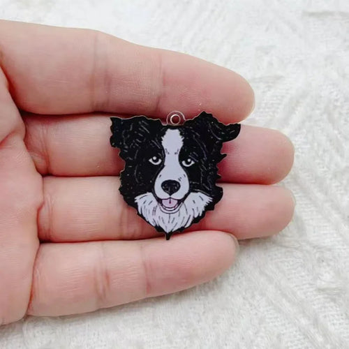 10pcs Acrylic Dog Jewelry Diy Jewelry Accessories Keychain Bracelet