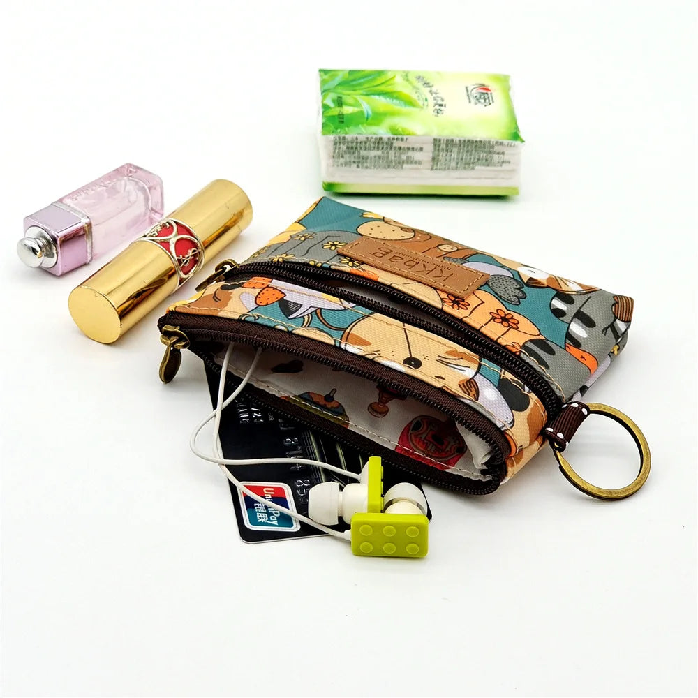 Cute Animals Wallet Zipper Purse Cartoon Small Coin Purse Lightweight