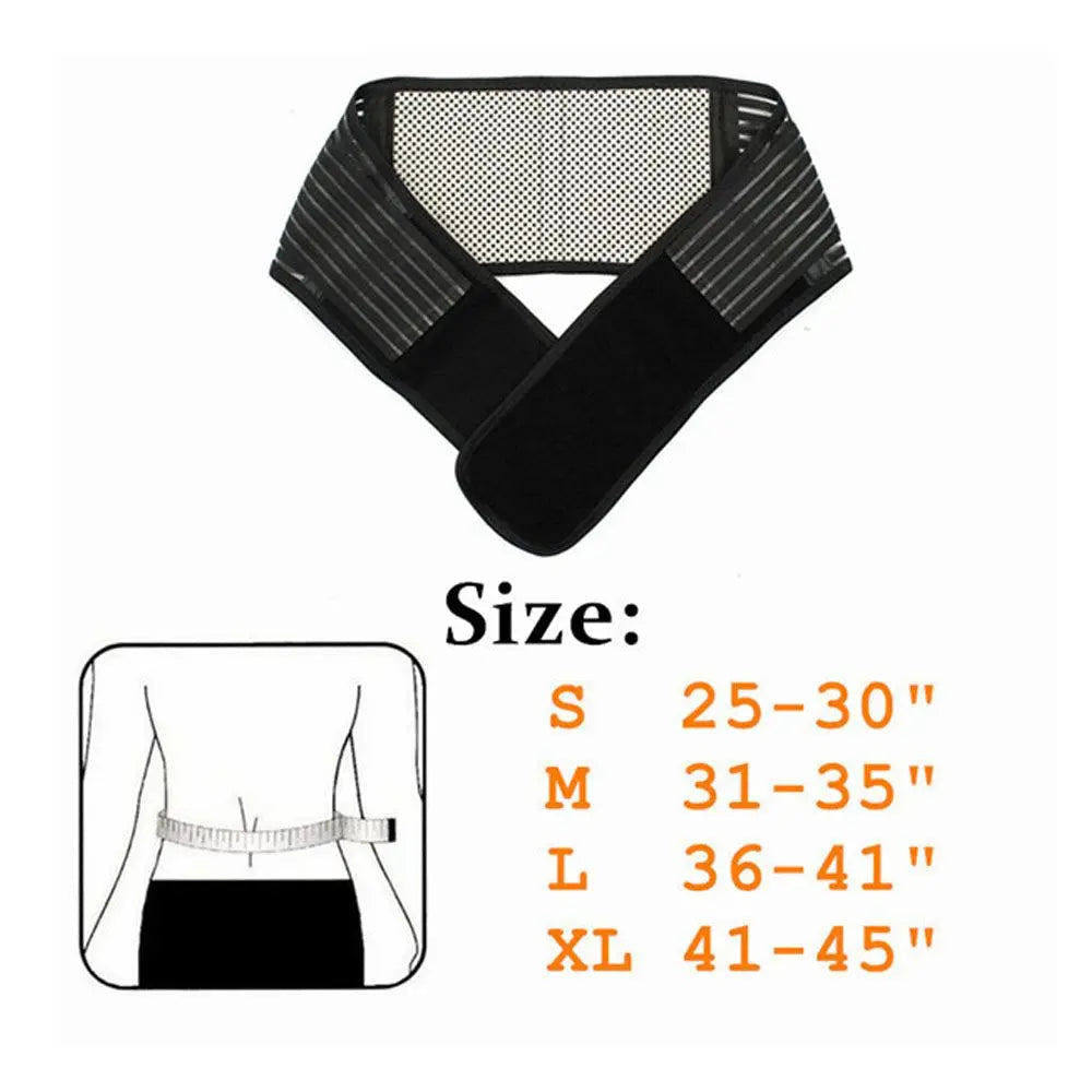 Self-Heating Waist Brace Belt – Adjustable Back & Lumbar Support