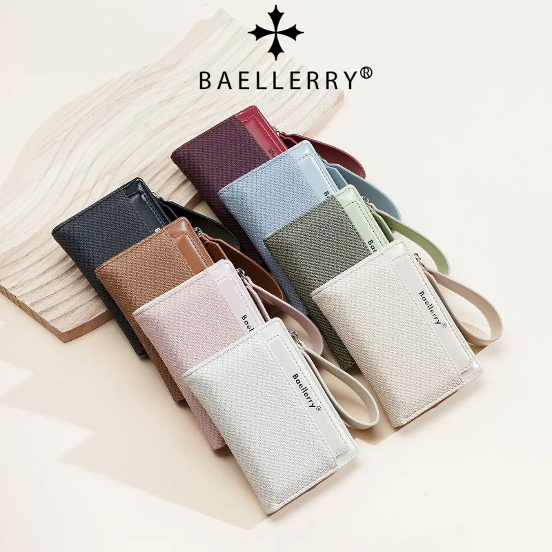Baellerry Fashion Zipper Wallets Buckle Coin Purse Hand Women's Short