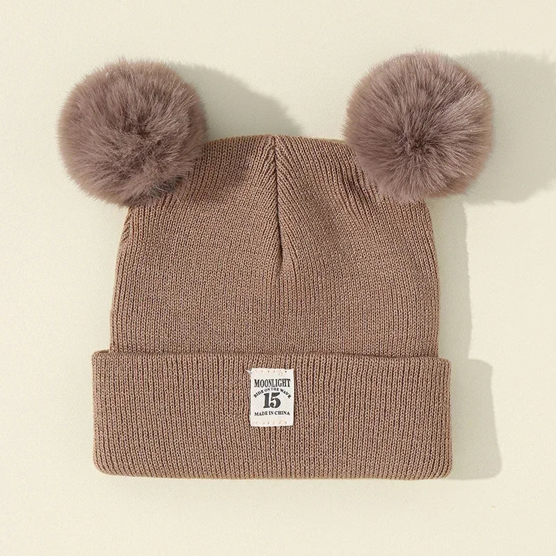 Children's Caps Baby Wool Hat Children's Thick Hats Warm Earmuff