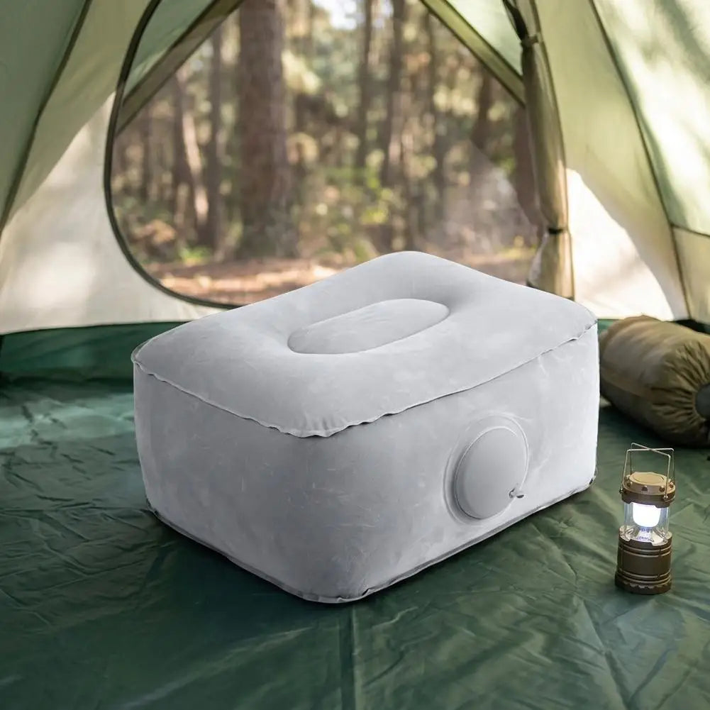 1/2pcs Inflatable Travel Foot Rest Pillow Adjustable Height Airplane