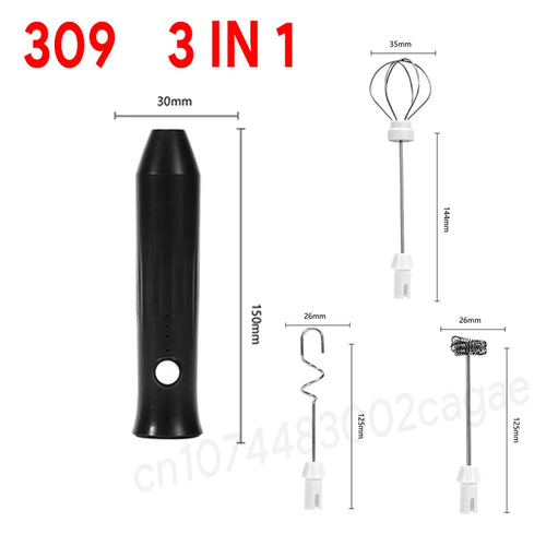 Electric Coffee Milk Foaming Mixer Coffee Creamer Whisk Handheld Egg