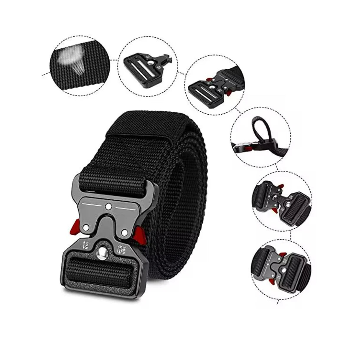 1-Piece Men's Outdoor Leisure Belt, Quick Release Symmetrical