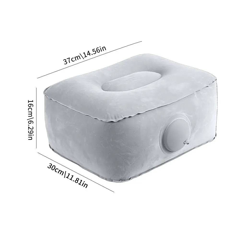 1/2pcs Inflatable Travel Foot Rest Pillow Adjustable Height Airplane