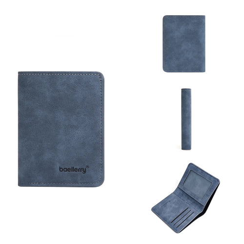 Thin Sanded Leather Multi-Card Driver's License Card Holder Simple