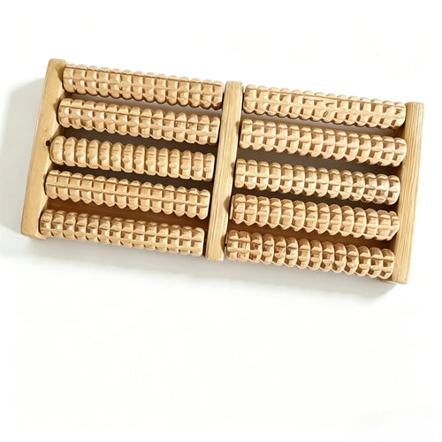 Wooden Foot Massage Roller Beech Wood Massager for Home Use Simple