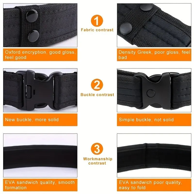 Men's Belt Outdoor Camouflage Tactical Belt Oxford Cloth Belt