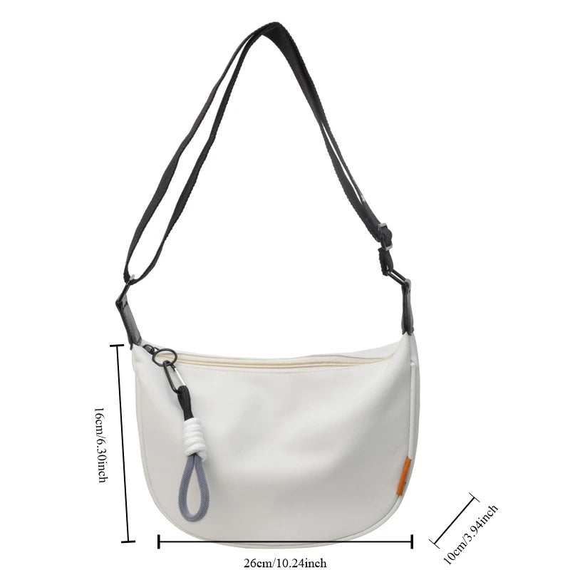 New Fashion Crossbody Bag Simple Wide Shoulder Strap Design