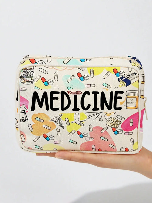 1PC Large Capacity Medicine Bag Travel Portable Medical Bag Home