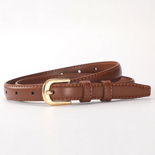 New Fashion Women's Thin Waist Soft Belt With Jeans Wide-leg Trousers