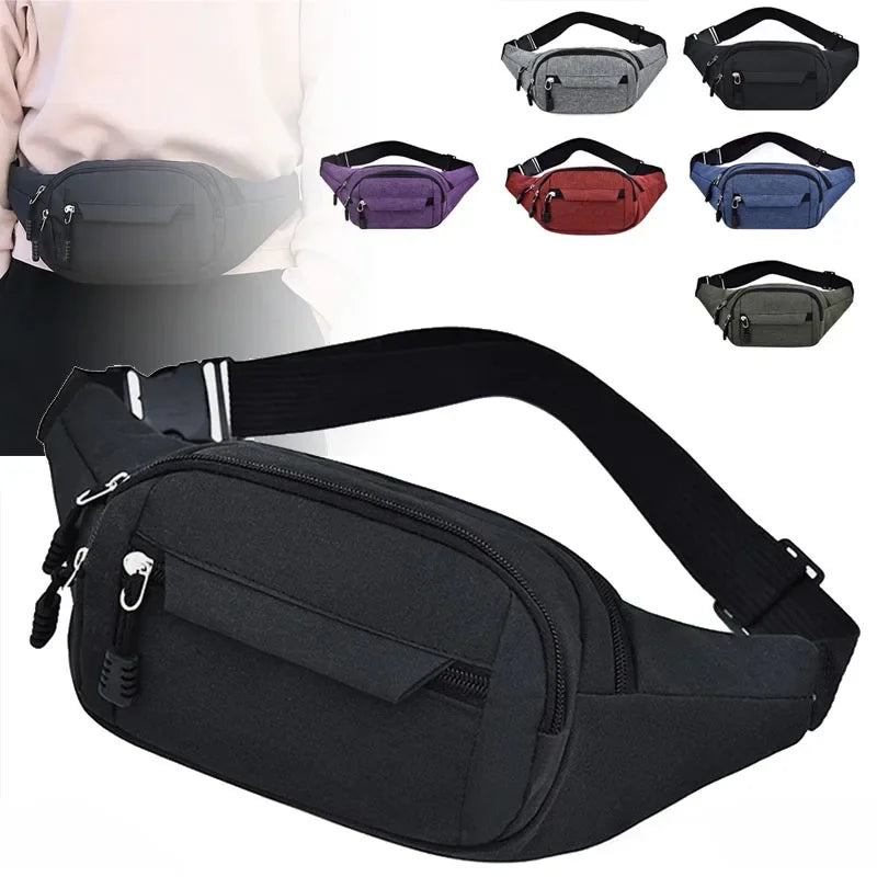 Mobile Waist Bag for Men Women Multifunctional Large Capacity