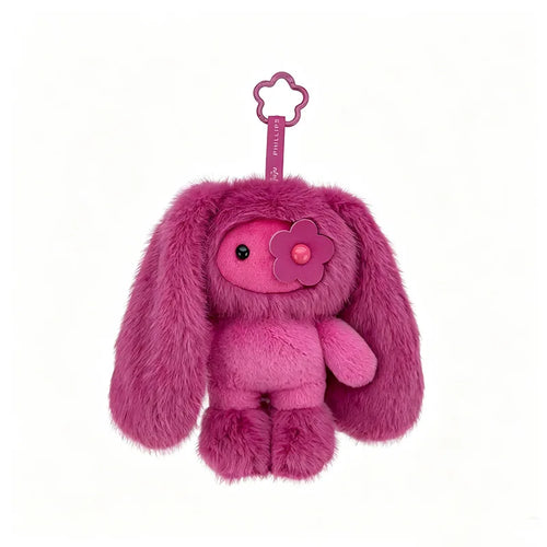 Cute Juju Rabbit Plush Keychain Flower Eye Bunny Stuffed Doll Kawaii