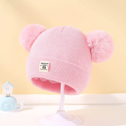 Children's Caps Baby Wool Hat Children's Thick Hats Warm Earmuff