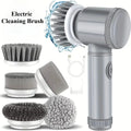 5-in-1 Electric Spin Scrubber Cleaning Brush for Bathroom Tile Bathtub